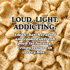 Pork King Good Old-Timey Butterscotch pork rinds in a 3 oz bag with nostalgic flavor