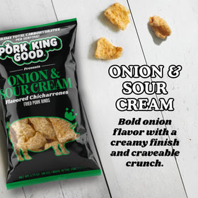 Pork King Good rinds close-up showing crunchy texture