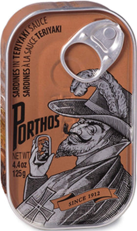 Porthos sardines teriyaki 3 tins pack for quick meals.
