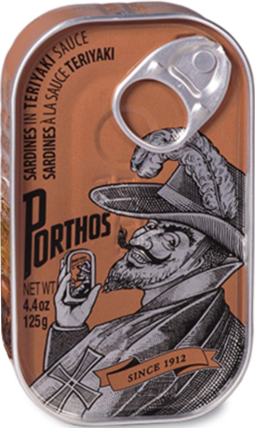 Porthos sardines teriyaki 3 tins pack for quick meals.