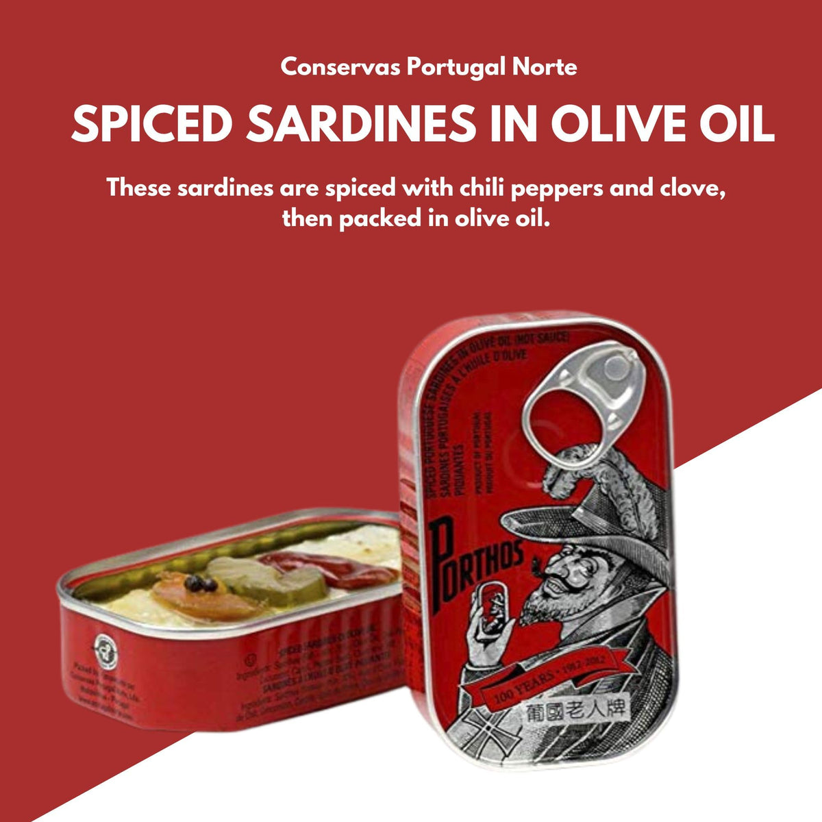 Porthos spiced sardines served on crusty bread with oil