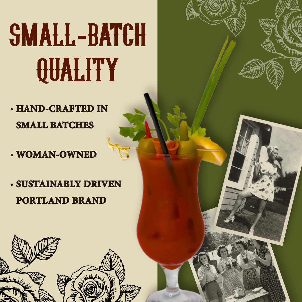 Brunch setup with Portland Bloody Mary Mix for gatherings