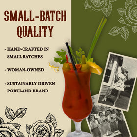 Brunch setup with Portland Bloody Mary Mix for gatherings