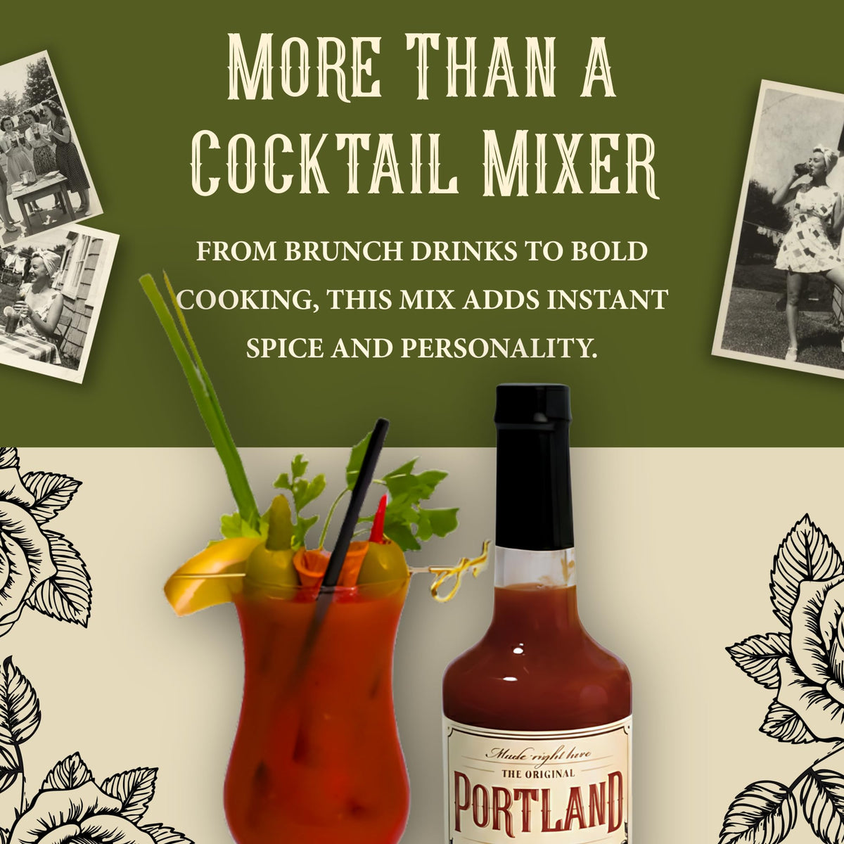 Portland Bloody Mary Mix vegetarian Worcestershire detail and depth