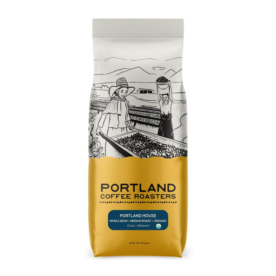 Portland Roasting Portland House organic whole-bean pack with fresh aroma for mornings