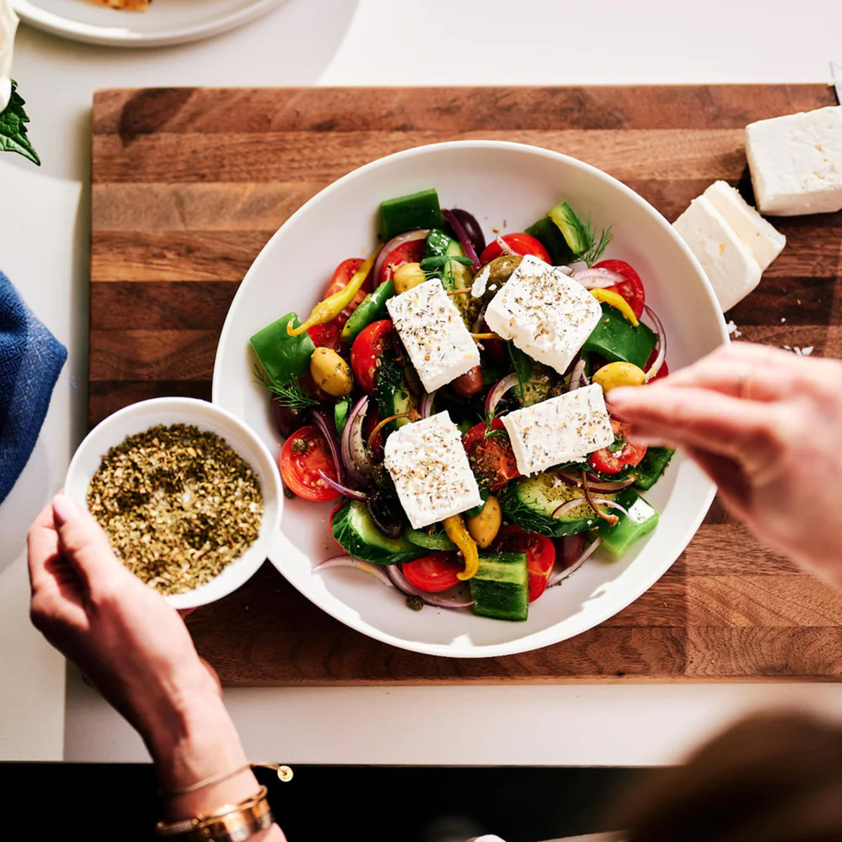 Portland Salt Co Greek Spice Blend on roasted vegetables brightens dishes