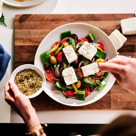Portland Salt Co Greek Spice Blend on roasted vegetables brightens dishes
