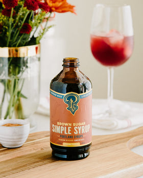 Brown Sugar Simple Syrup in baking setup adds depth.