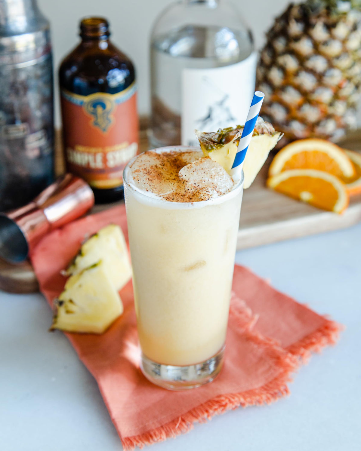 Portland Syrups Brown Sugar Simple Syrup over iced coffee, flavor booster.