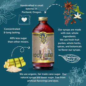 Cocktail scene featuring Portland Syrups root beer flavor