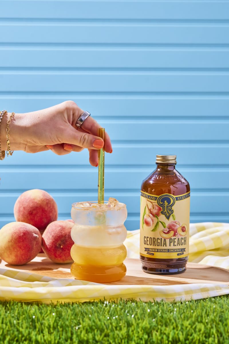 Portland Syrups Georgia Peach Syrup adds juicy notes to iced tea.