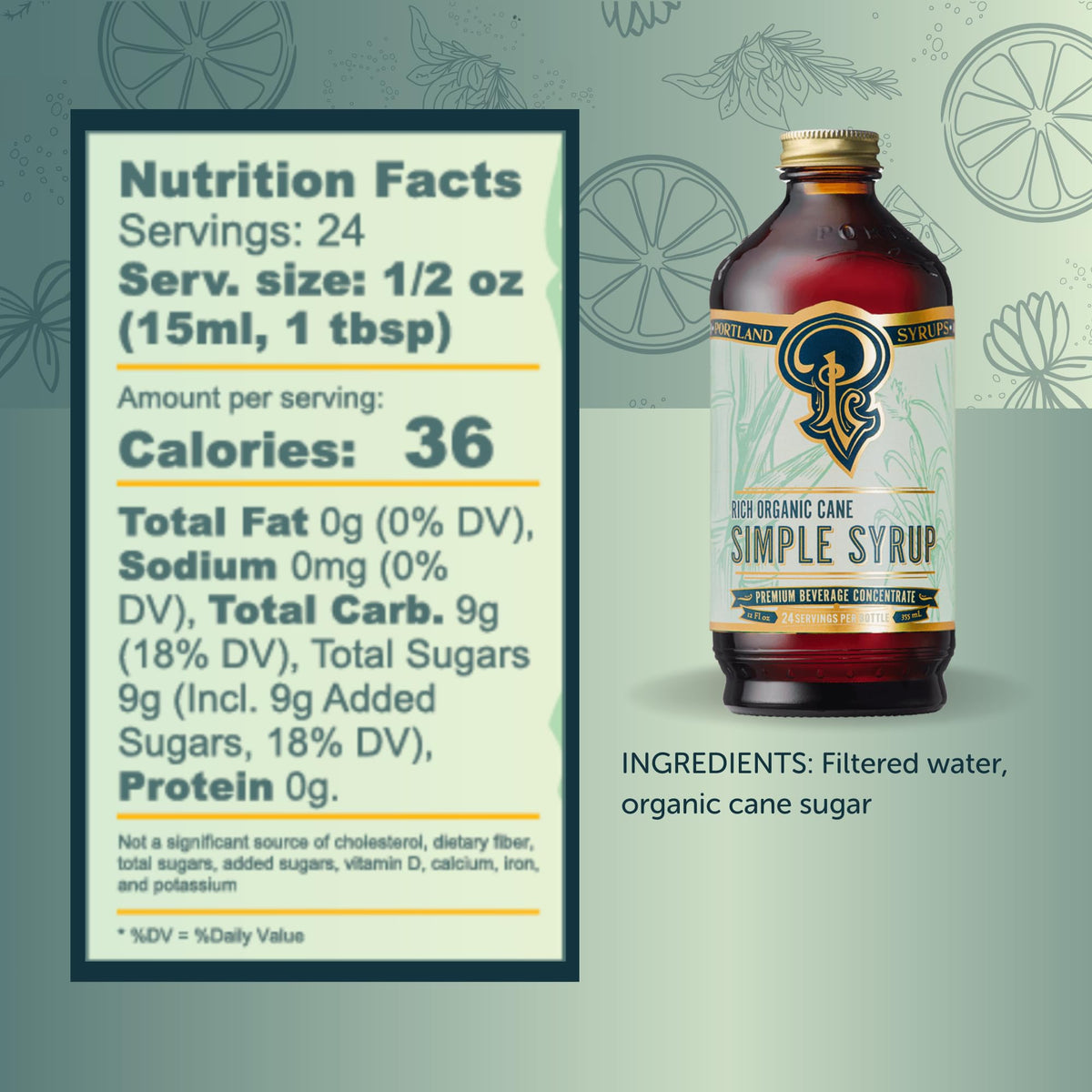 Portland Syrups kitchen-counter-setup shows easy, ready-to-use syrup for everyday recipes.