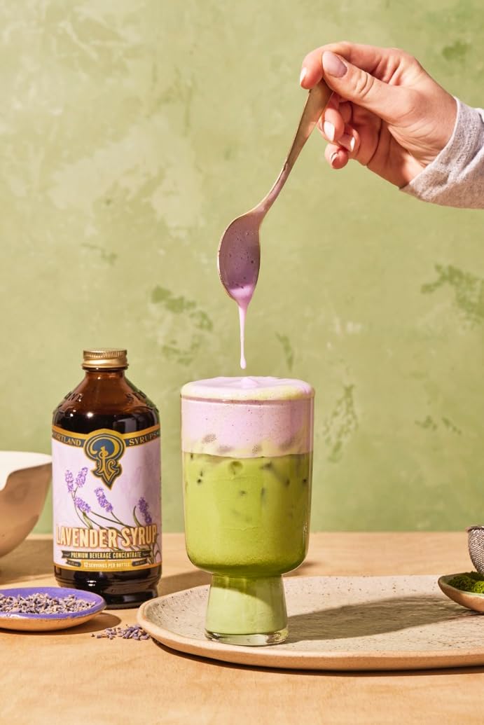 Portland Syrups lavender syrup cocktail ready glass with floral notes