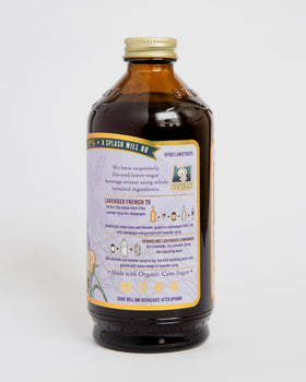 Portland Syrups Lavender Syrup lavender-blooms captures natural botanical essence for crafting.
