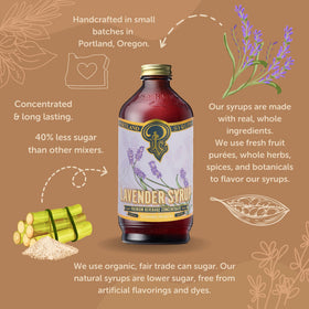 Portland Syrups lavender syrup tea mug for calming tea moments