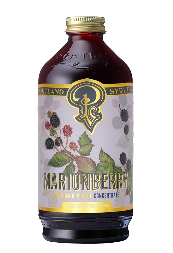 Portland Syrups Marionberry Syrup bottle ideal for cocktails and desserts