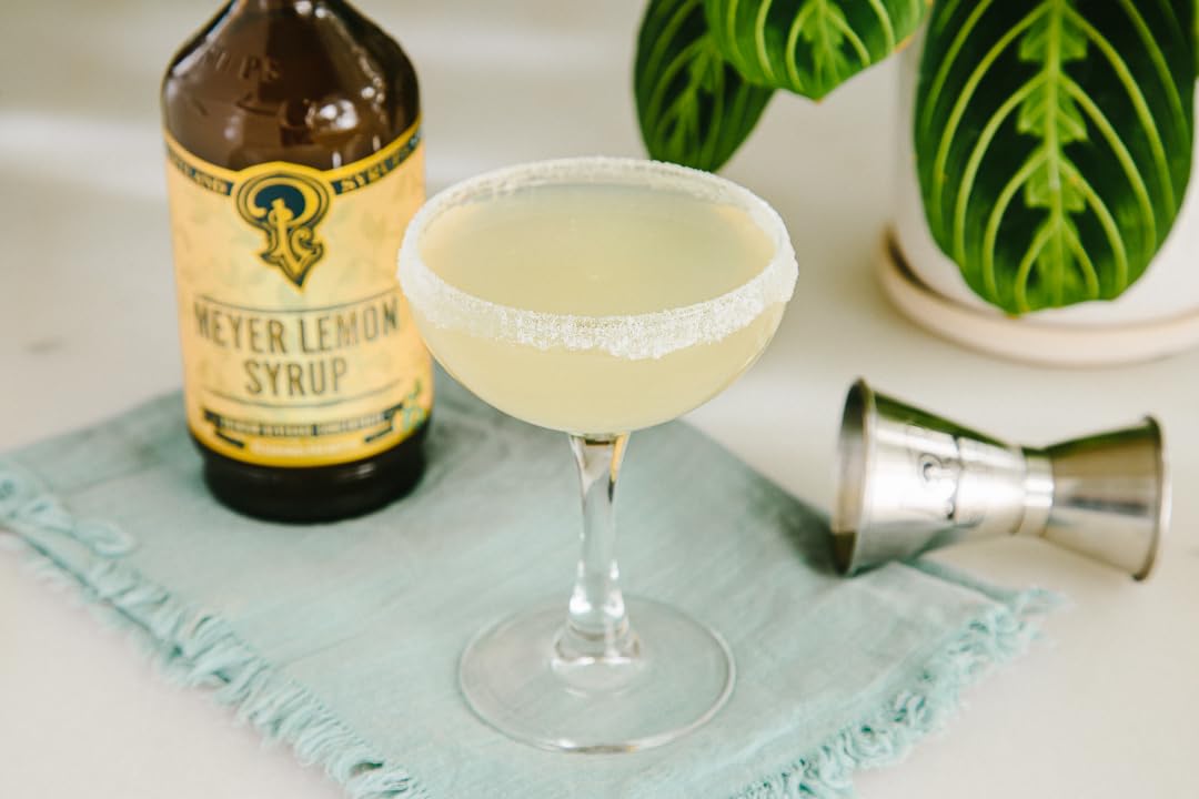 Portland Syrups Meyer Lemon label highlights natural ingredients and small-batch origins