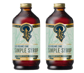 Portland Syrups organic cane simple syrup bottle for smooth sweetness in drinks