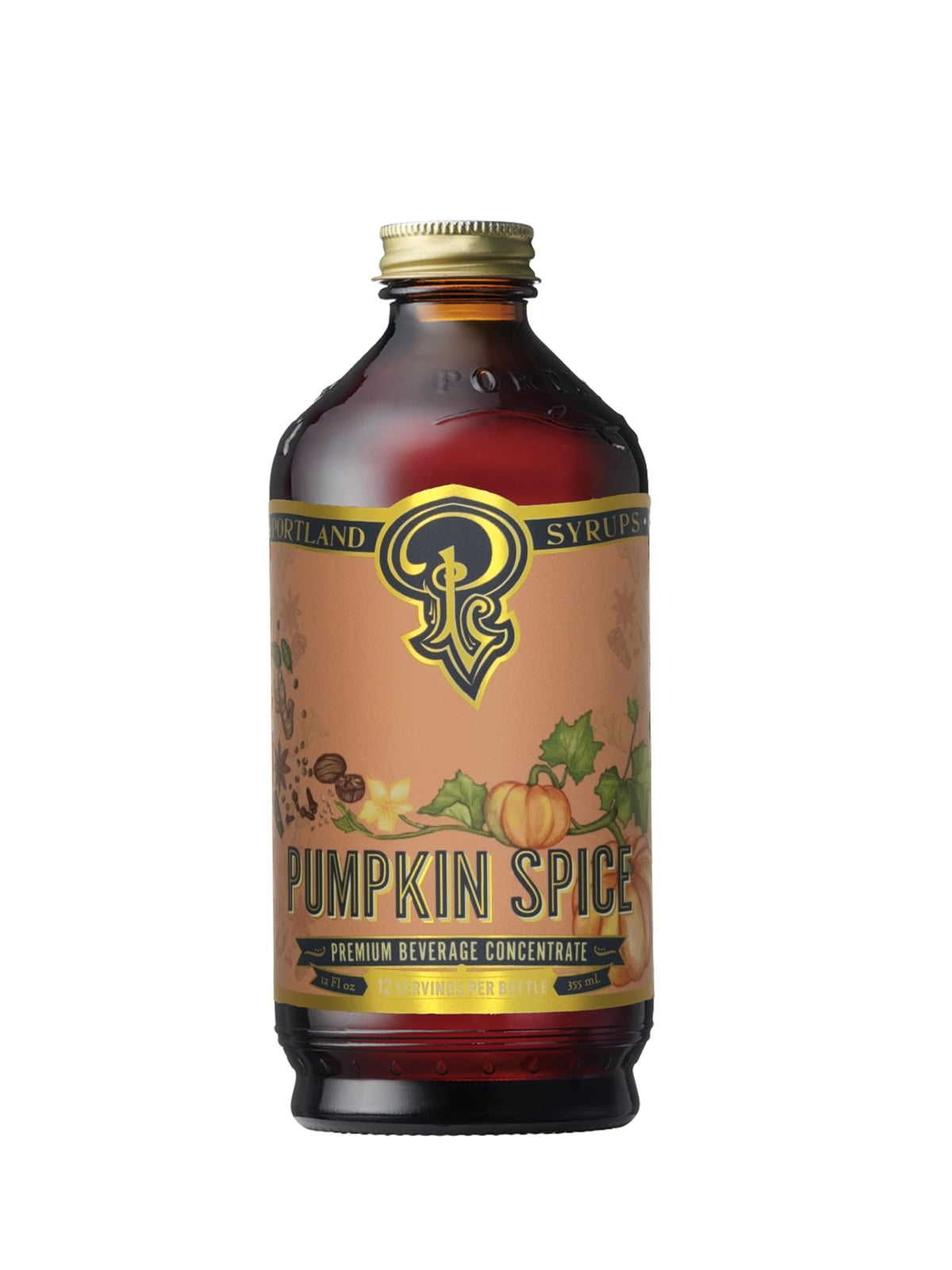 Portland Syrups Pumpkin Spice Syrup drizzle over desserts for seasonal sweetness.