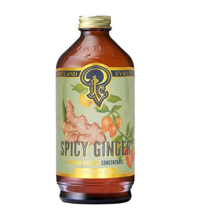 Portland Syrups Spicy Ginger Syrup bottle ready for bold cocktails