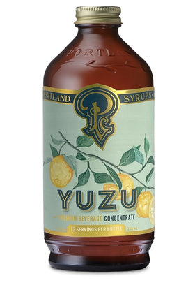 Portland Syrups Yuzu syrup bottle for vibrant cocktails with bold citrus.