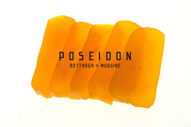 Poseidon Bottarga with lemon and olive oil elevates appetizers.