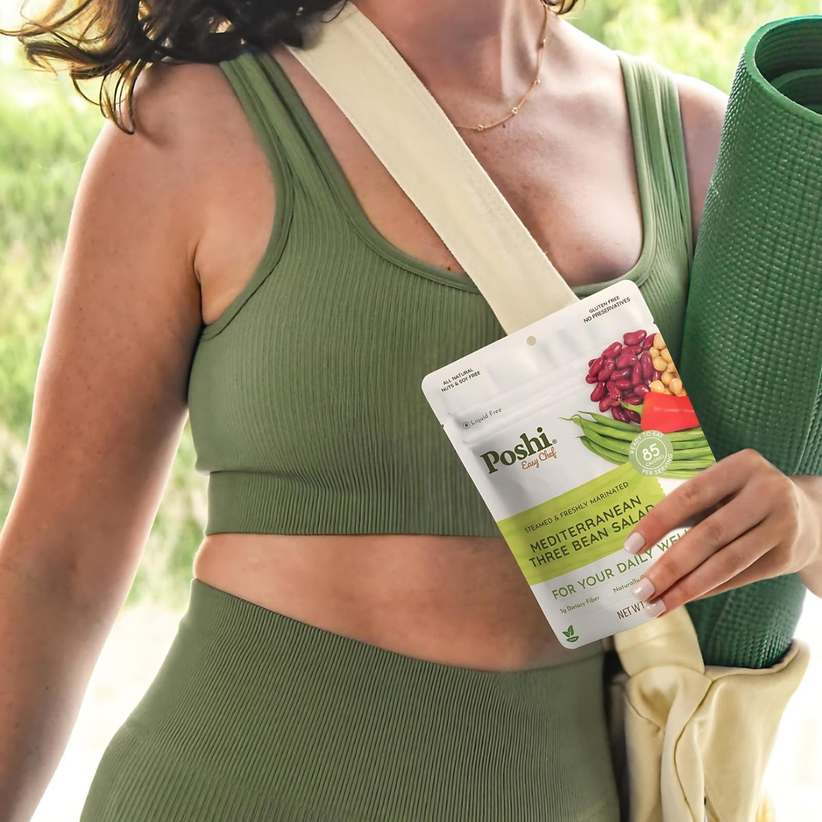 Poshi gluten-free, keto-friendly veggie packs for clean snacking.