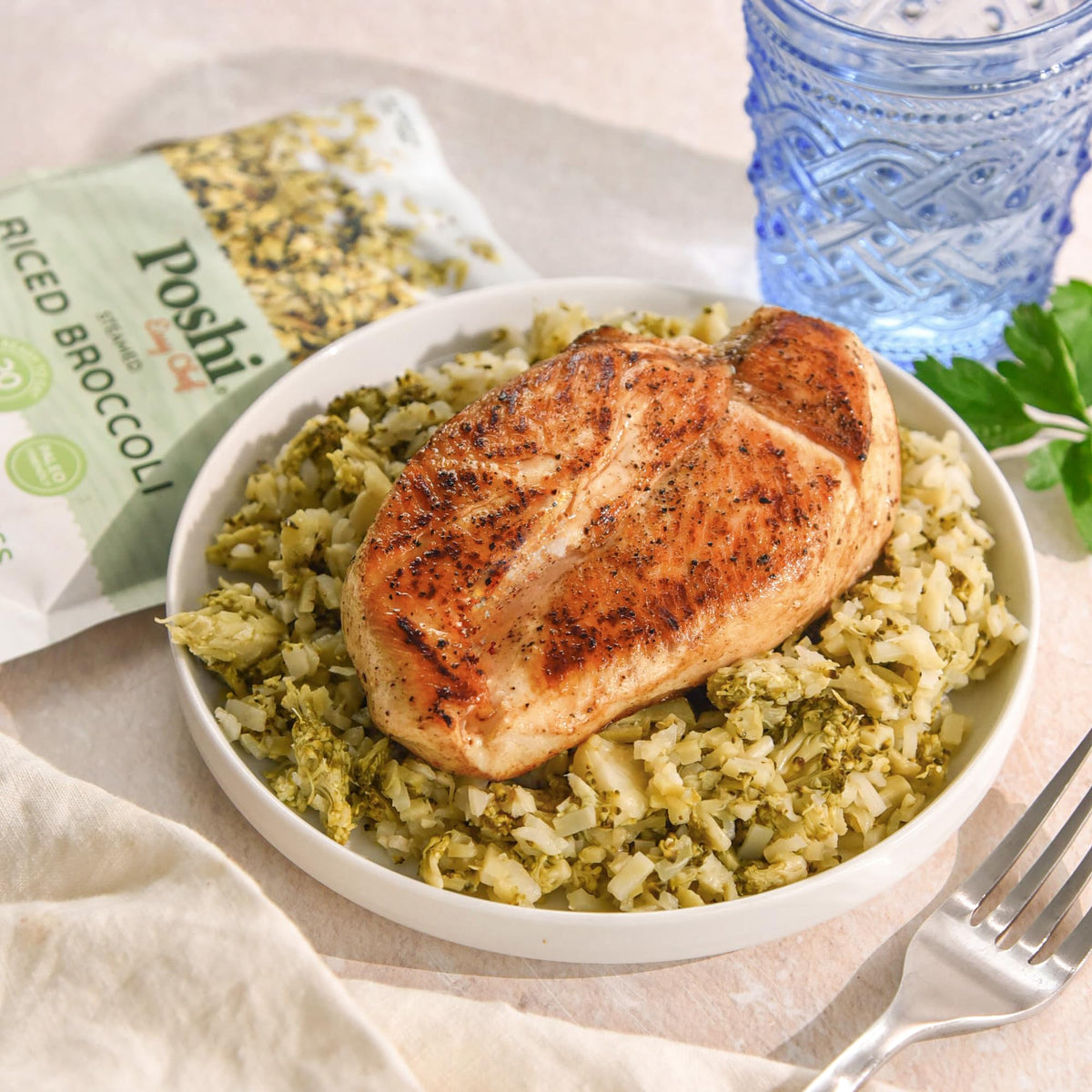 Poshi Microwave-Safe Shelf-Stable Packaging for easy pantry meals
