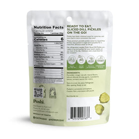 Poshi ready-to-eat dill pickles in a single-serve pouch for mess-free snacking