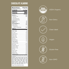 POSSIBLE Meal Bar chocolate almond closeup shows texture and protein-rich ingredients