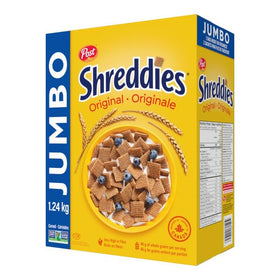 Close-up of Post Shreddies whole wheat grains.