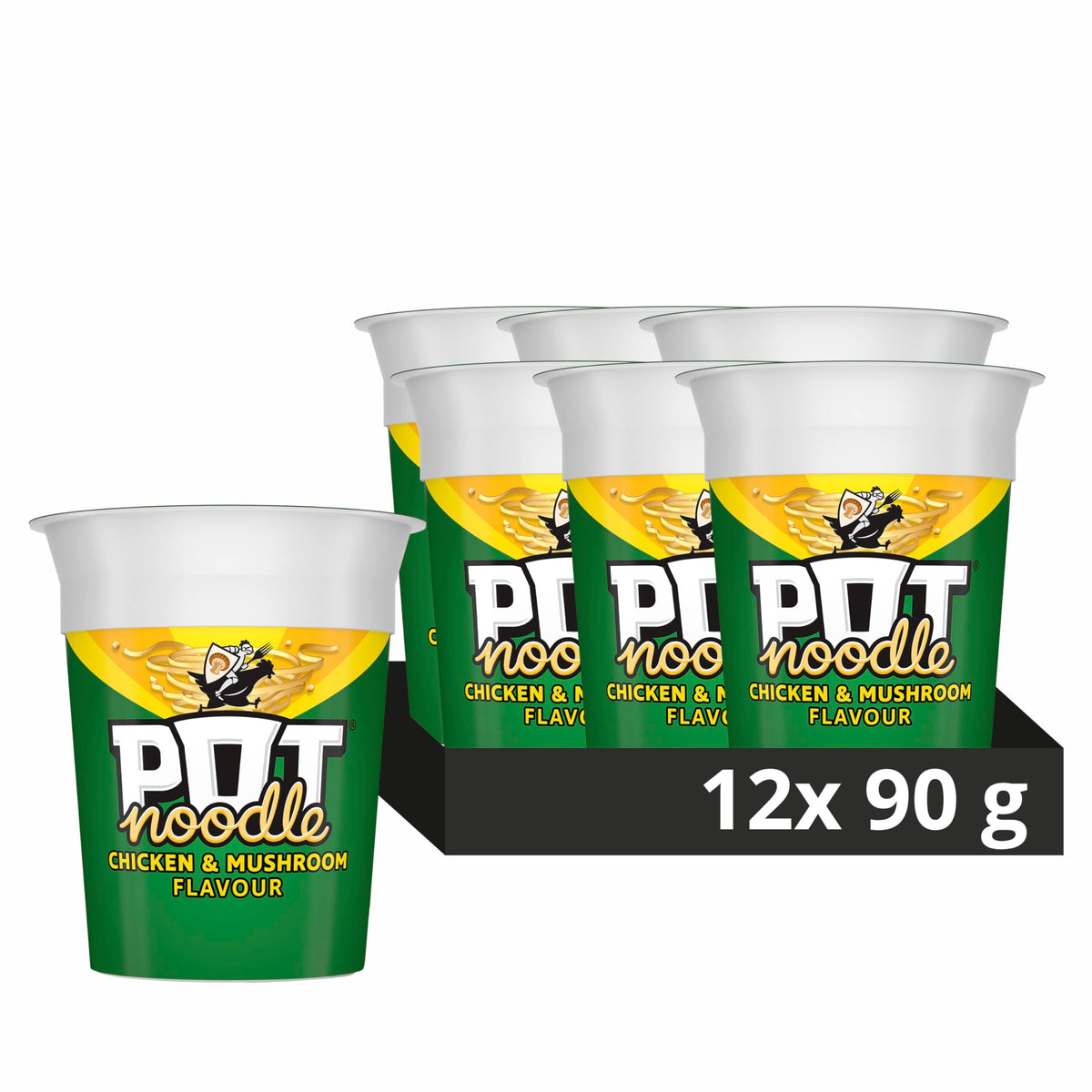 Pot Noodle Chicken and Mushroom pack of 12 for quick meals