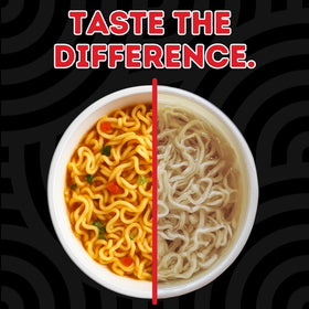Power Noods noodles and broth steaming, ideal post-workout lunch