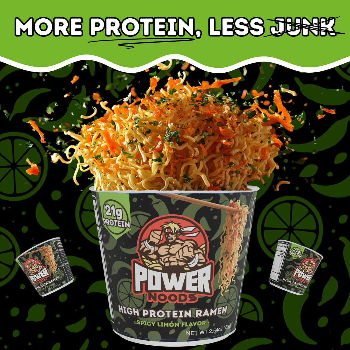 Power Noods daily meal prep setup for easy, protein-forward lunches