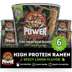 Power Noods high-protein ramen cup—quick lunch