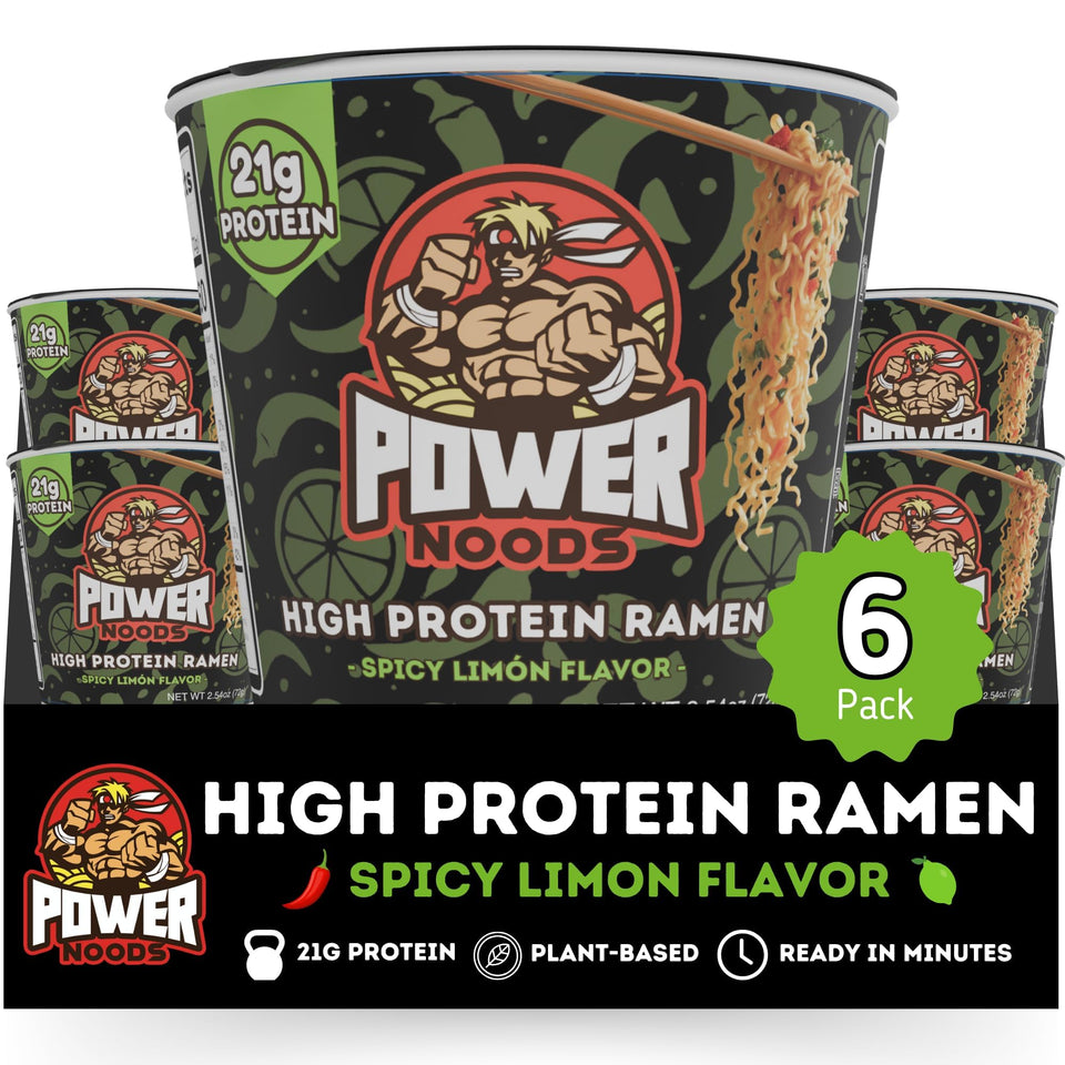 Power Noods high-protein ramen cup—quick lunch