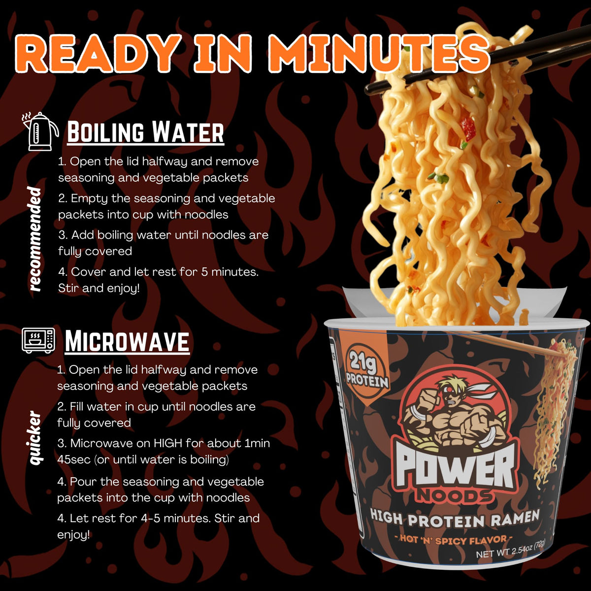 Power Noods lunch or dinner idea for busy days.