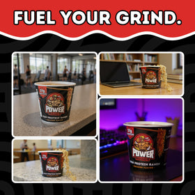 Power Noods microwave-ready ramen image demonstrates fast, convenient cooking.