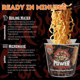 Power Noods office-meal at a desk for a quick bite.