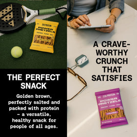 Power Pretzels 23g protein per bag for active adults