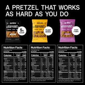 Power Pretzels honey mustard flavor bag close up