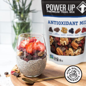 Power Up resealable bag preserves freshness for work, travel, and outdoor adventures.