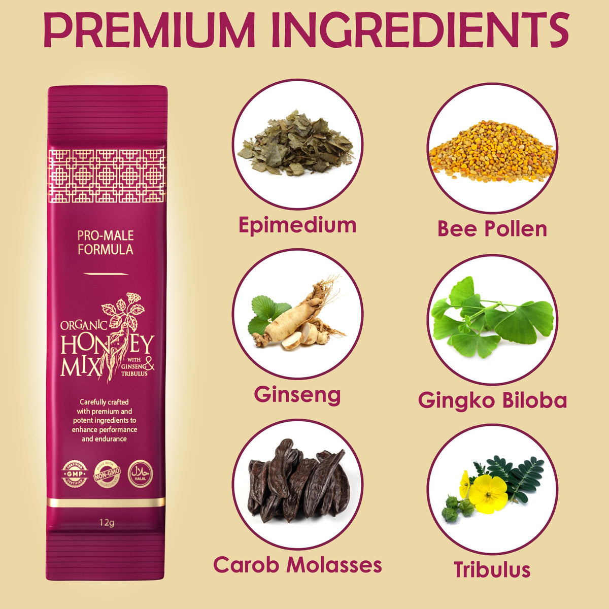 PowerPak honey mix with bee pollen showcases premium flavor and texture