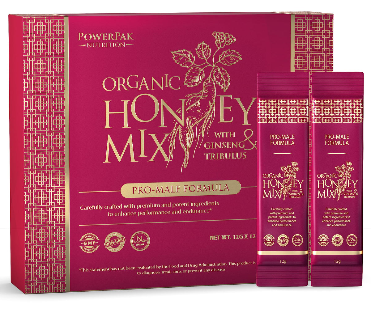 PowerPak Extra Strength Honey Mix packaging with convenient sachets for on-the-go use