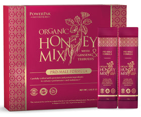 PowerPak Extra Strength Honey Mix packaging with convenient sachets for on-the-go use