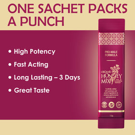 PowerPak honey mix sachet opened for quick pour into tea or coffee