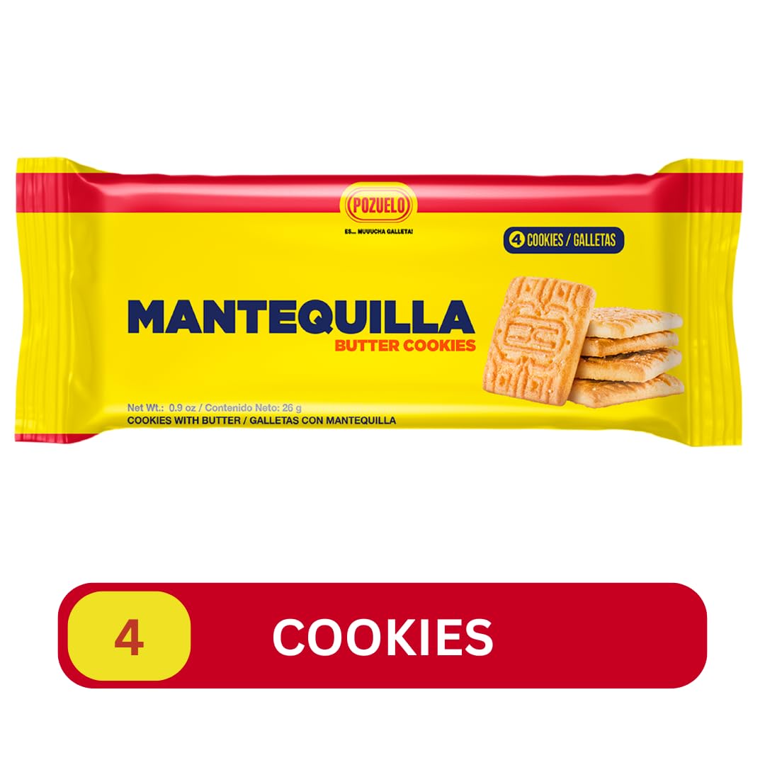 Pozuelo Mantequilla cookies served with tea for a cozy afternoon.