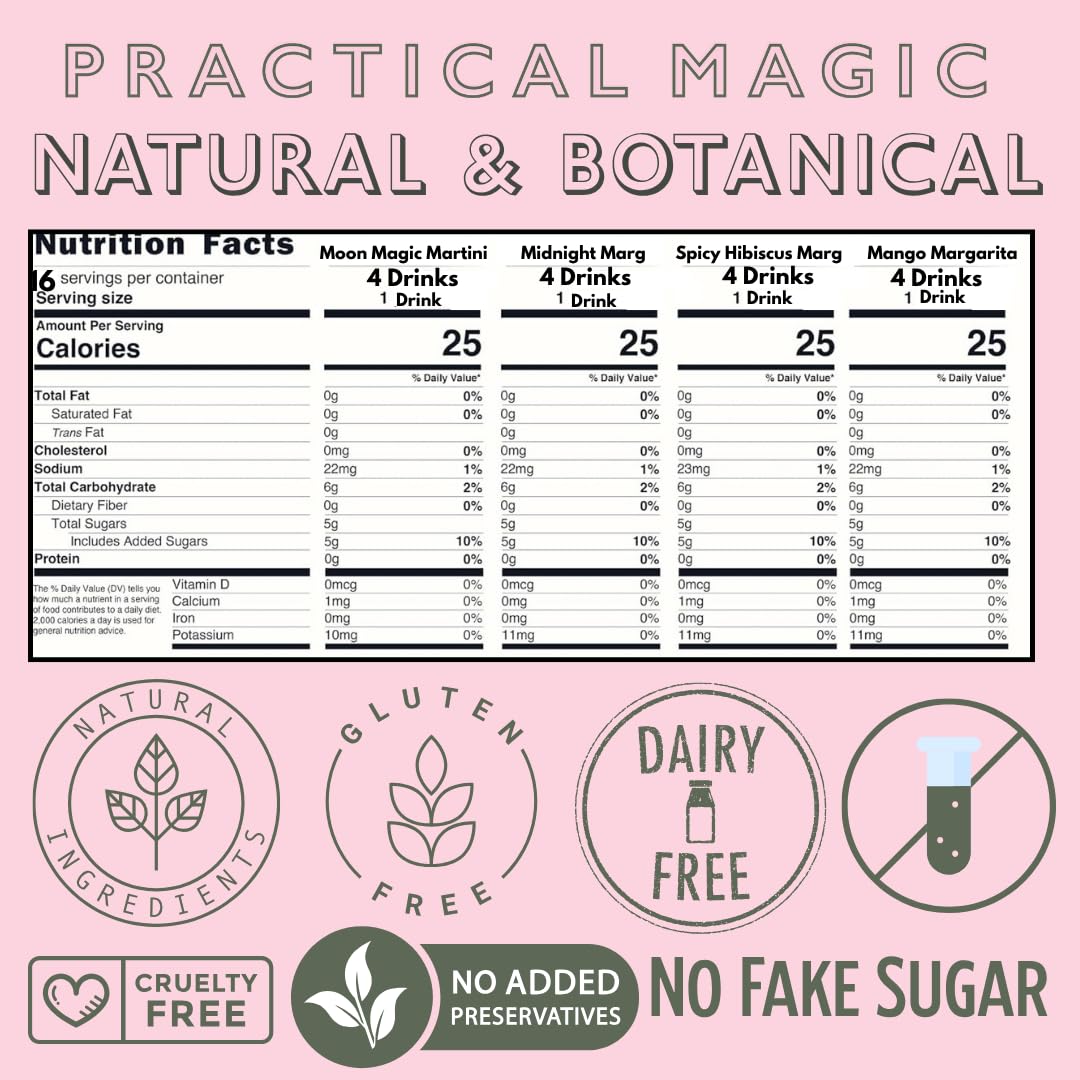 Practical Magic Midnight Margarita Glitter dust adds dramatic shimmer to drinks.