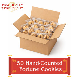 Practically Pampered fortune cookies vanilla flavor for events and gifts
