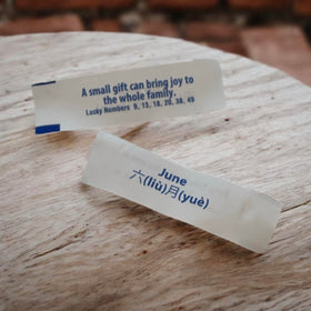 Practically Pampered party fortune cookies for celebrations and dessert tables